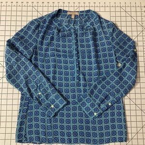 Banana Republic Women’s Small Petite Blue Long Sleeve Blouse